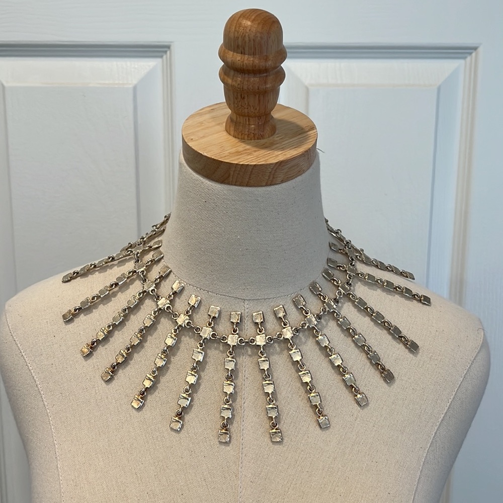 Silver statement necklace